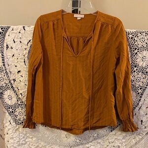 Knox Rose Women's Burnt Orange Long Sleeve Top size XS